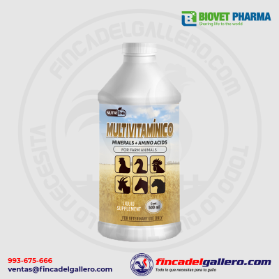 Multivitamínico completo de 500 ml para animales de granja