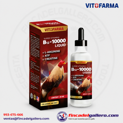 Suplemento B12 10000 para gallos Líquido 60 ml