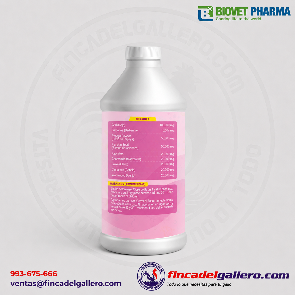 Parasitol 500 ml – Desparasitante Líquido para aves - Imagen 3