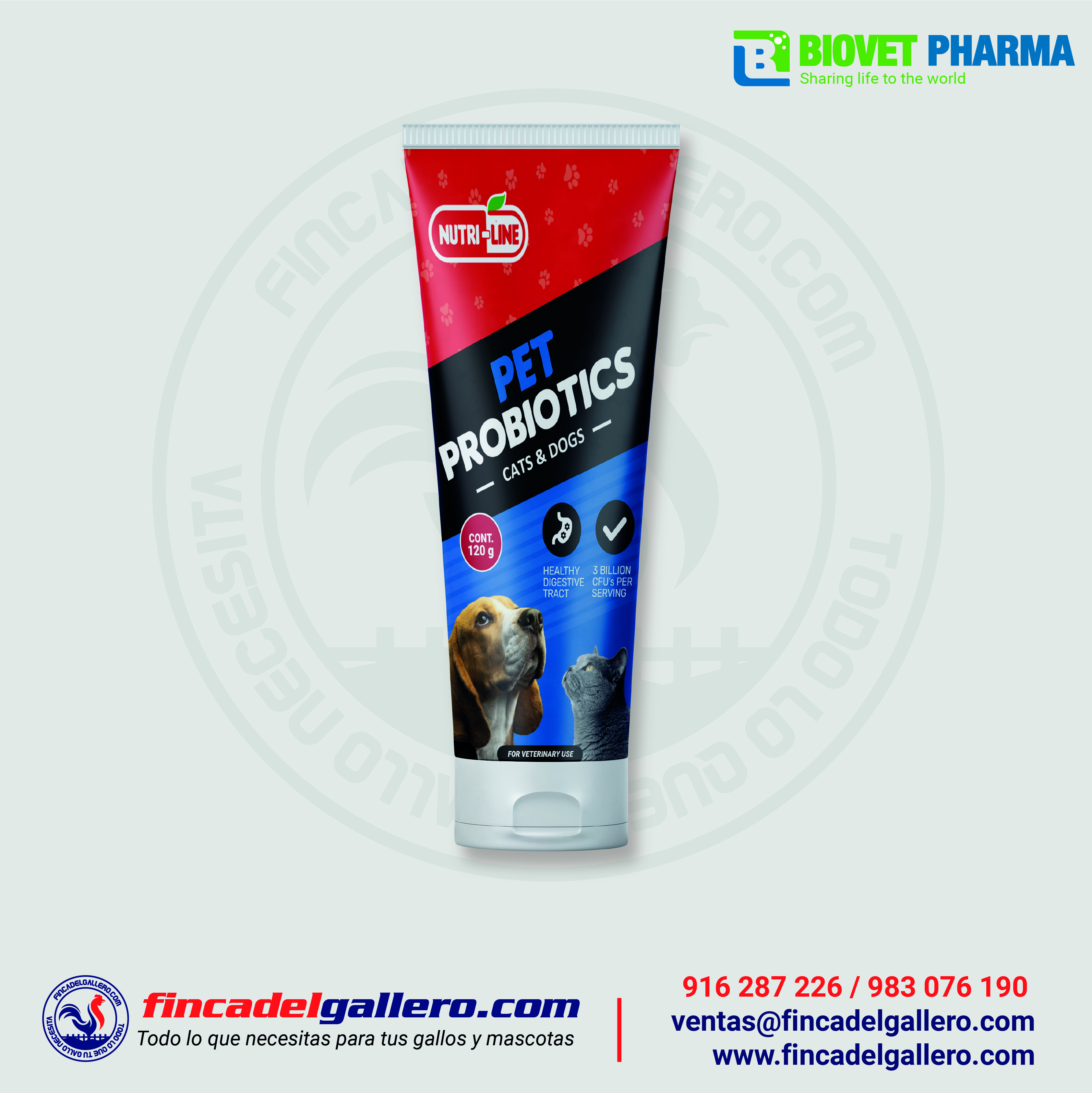 Probioticos para perros y gatos – Pet Probiotics 120g