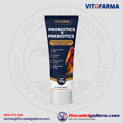 Probiotics y Prebiotics foor Roosters 120g