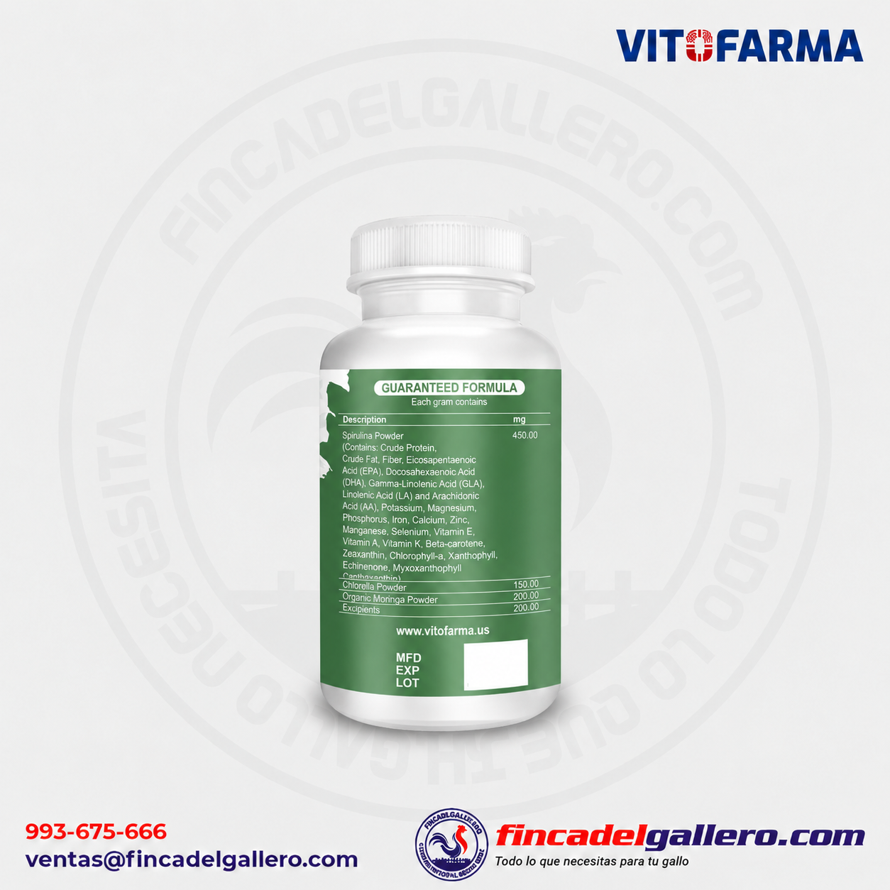 Spirulina Bird Espirulina para Pájaros - 80 g - Imagen 3